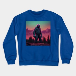 Dope Sasquatch in Nature Crewneck Sweatshirt